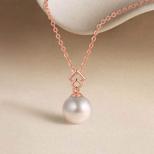 Saturday Fortune (ZLF) 18K gold pearl pendant for women, rose gold elegant pearl pendant necklace as a gift for girlfriend, pendant (chain not included)