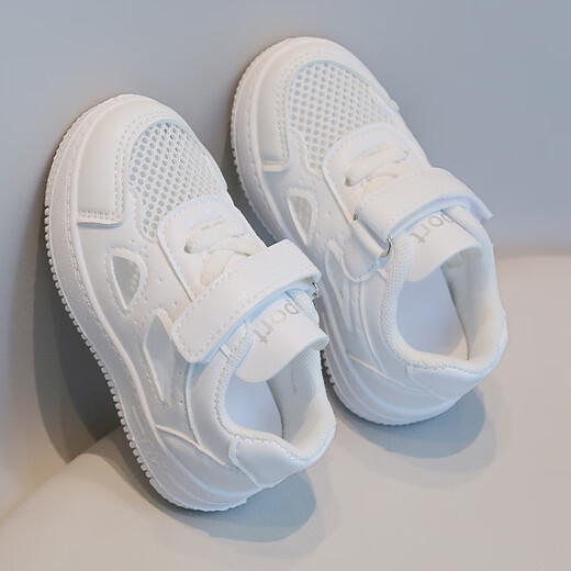 Terranis Yangma recommends baby white shoes spring and autumn non-slip soft sole shoes 2-10 years old waterproof casual autumn sandals G69 21 shoe inner length 14cm