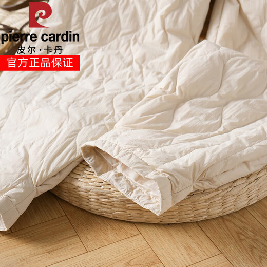 Pierre Cardin high waist loose down pants 90 white duck down thickened trousers for women beige M 90-105Jin Jin is equal to 0.5 kg