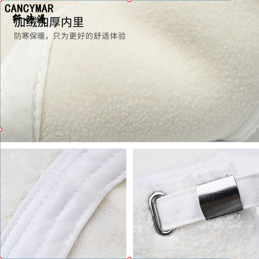 Cancymar trendy brand velvet thickened warm baseball cap for women 2025 winter new fashion versatile large head cap for women black L size 54-58cm