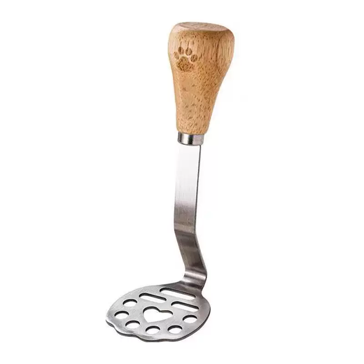 Yusenyi mini bear mud press tool, taro mashed auxiliary purple tool, avocado masher for baby, potato masher, potato spoon, bear mud press tool