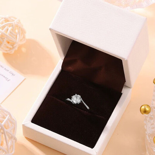 DR Hard one lifetime diamond ring, sterling silver wedding ring, proposal, wedding couple's ring, wedding adjustable couple's ring, twisted arm snowflake diamond ring for couple, one gift box, opening adjustable