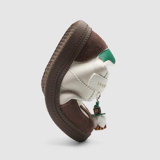 Ying's YEEHOO toddler stable shoes, children's casual shoes, moral training shoes, girls' autumn and winter shoes, boys' fashionable and versatile outdoor shoes, apricot brown 26, recommended foot length 15.5-16.0cm