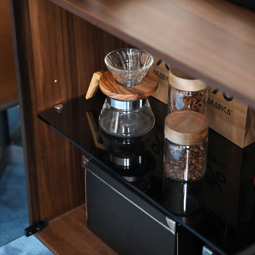 NORHOR Nordic expression/medieval retro style/New/Mann glass black walnut sideboard/drawer storage cabinet in stock 150 43 79cm