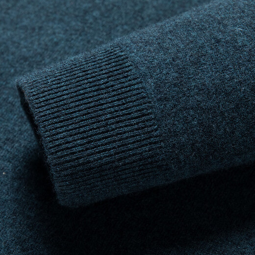 Hengyuanxiang pure wool sweater men's autumn and winter thick lapel sweater versatile business casual sweater