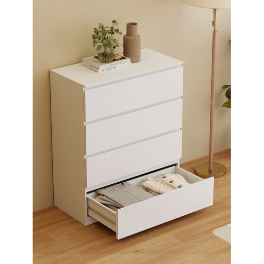 Fat Donglai made the same style of drawer cabinets, five household storage lockers, iron bedside entryway storage cabinets, bedside drawer cabinets, white 400MM six-drawer combination cabinets