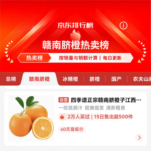 京地达江西赣南脐橙子新鲜水果节日送礼净重9斤单果230g+源头直发包邮