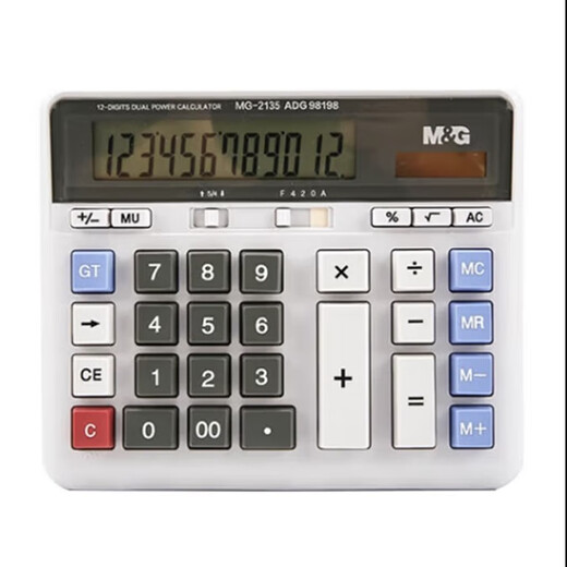 M&G Stationery (M&G) ADG98198 Desktop Calculator (Price Unit) White