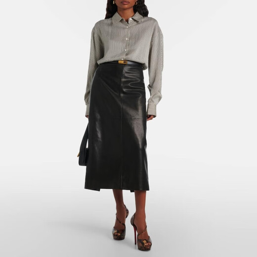 Christian Louboutin New Year's Gift Autumn and Winter New Products Women's Leather Platform High Heels P01082469 Brown 37 CN 37