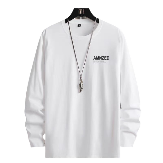 Two-pack long-sleeved T-shirt for men and women 2025 new autumn trendy slim round neck bottoming shirt versatile top SMG Khaki + dark gray (2-pack) 2XL (recommended 120-140Jin Jin equals 0.5 kg)