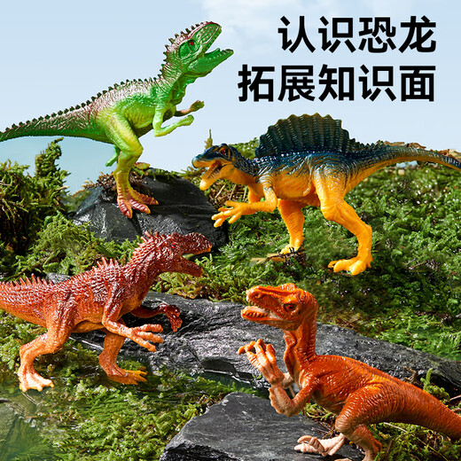 狂野骑士儿童恐龙玩具男孩益智仿真动物侏罗纪1-3-6-8岁新款宝宝生日礼物