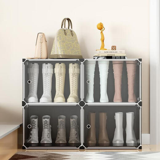 Fantasy boots storage artifact storage box for children's Martin boots, snow boots, shoes, high heels, cabinet boots and shoe boxes. Available in black and white, you can contact us to change the color.