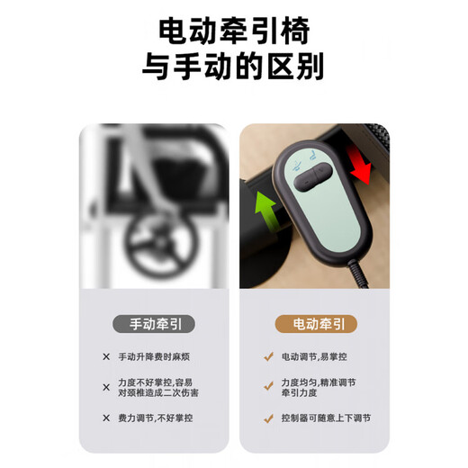 电动颈椎牵引椅脊椎医家用锻炼护颈部吊脖子腰椎抗阻拉伸神器 二合一升款黑红电动颈椎牵引椅【电动调节/可练倒立】