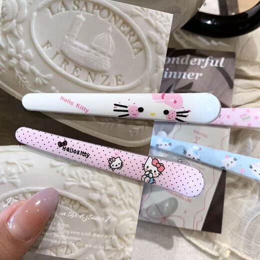 Kitty hair clip one-word hair clip cute cartoon headdress cute girl heart sweet seamless clip bangs broken hair clip 1#KT cat 6-piece set