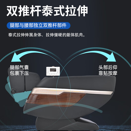 Redcamp 6220 Massage Chair Home Massage Chair Full Body Space Capsule Gift for Parents Fully Automatic 6220 Black