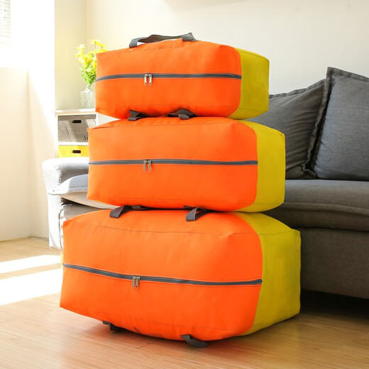 Love Orange Kindergarten Quilt Storage Bag Extra Large Portable Clothes Packing Bag Moving Quilt Bag Home Quilt Bag Pink Kitten Medium Size 52*42*25cm