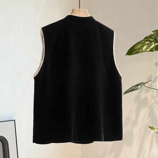 Sibaishe new Chinese style stacked vest for women 2025 autumn new style retro temperament personalized design vest