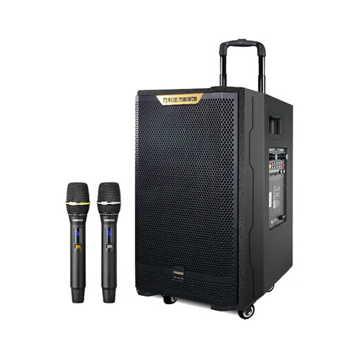 Malata M+9866A Feitian third generation square dance audio high-power subwoofer portable outdoor karaoke trolley speaker professional stage equipment karaoke sound card live broadcast all-in-one machine M+9866A Feitian third generation (400W) built-in sound card + rechargeable microphone * 2 free gift pack