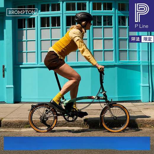 BROMPTON Xiaobu P Line Tour de France limited S handle 12-speed L version titanium version folding bicycle Tour de France limited S handle 16 inches 16 inches