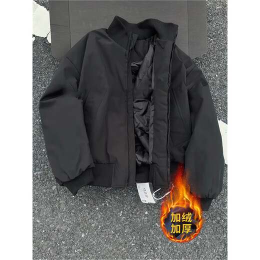 Luard American cleanfit flight jacket cotton jacket men's autumn and winter high street all-match baseball uniform functional high-end jacket brown-jacket version XL