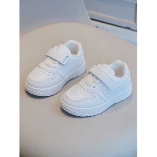 Terranis Yangma recommends baby white shoes spring and autumn non-slip soft sole shoes 2-10 years old waterproof casual autumn sandals G69 21 shoe inner length 14cm
