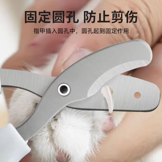 Xincong Cat Nail Clippers Special Cat Nail Clippers Round Hole Cat Nail Clippers Nail Clipper Novice Scissors Pet Supplies Upgraded Ocean Blue Large and Small Double Round Holes Easy to Use and Safe