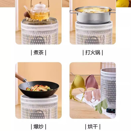 Xiaomi Buyi five-sided multi-functional birdcage grill household indoor electric heater electric oven artifact 360 graphene heater + upgraded rolled steel folding limited time special offer