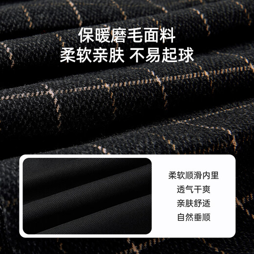 Barbie girls winter skirt autumn and winter plaid woolen skirt campus style pleated skirt BY010 navy blue 150