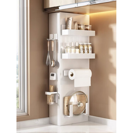 Pupan kitchen gas pipe shielding decorative cover without drilling gas meter water heater pipe beautification shielding decorative plate customized white magnetic version