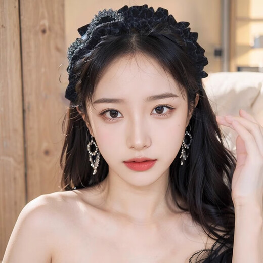 Dingjing Hairband Light Luxury Women's 2025 New Hair Cave Headband High-end Departure Card Headwear Birthday Gift for Girlfriend