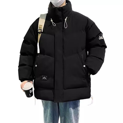 Woodpecker (TUCANO) large size cotton coat men's winter trendy brand thickened cotton jacket plus fat plus fat loose warm cotton jacket 300Jin Jin equals 0.5kg 016 black graphene technology heat storage 6XL recommended 210-245Jin Jin equals 0.5kg