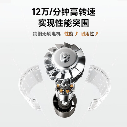 RUAFEE Hair Dryer Home High Speed Plasma Hair Dryer High Power High Wind Hair Dryer Negative Ion Hair Care Low Noise Fast Drying Hair Send Gift National Subsidy Vitality White