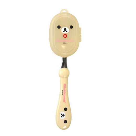 Bear (Bear) rilakkuma stainless steel fork spoon children's tableware portable feeding spoon 3 years old and above brown bear fork spoon