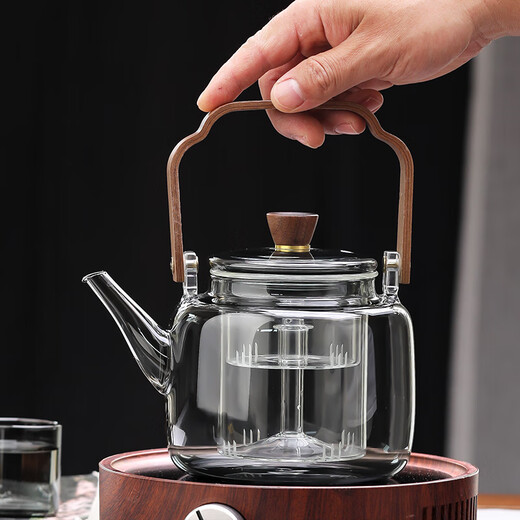 Gaoming glass tea kettle can open fire electric ceramic stove 2024 new furnace high temperature resistant lifting beam kettle tea making utensils