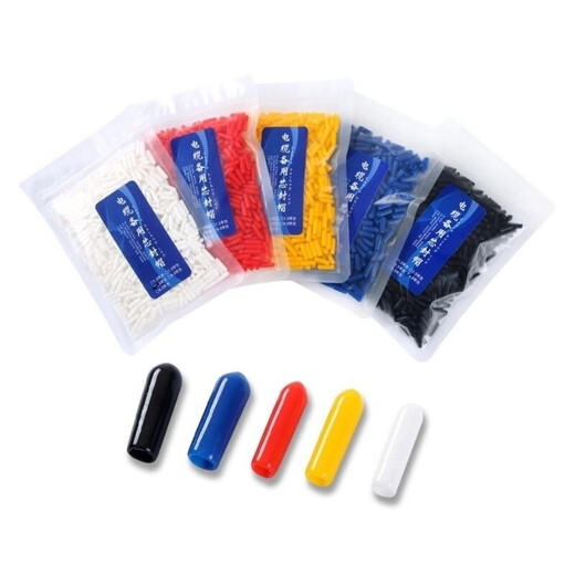 Bun Peng pressure wire cap, wire and cable spare core seal, cable head dustproof protection, thread protection sleeve, wire core insulation, core cap, red 1.5 square meters, 500 pcs-pack