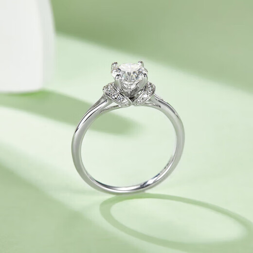 DR One Carat Moissanite Diamond Ring for Women Ring for Girlfriend Valentine’s Day Birthday Gift Niche Couple Gift 50 Points Moissanite Diamond Ring/D Grade Contact Customer Service and Note the Number of Circles
