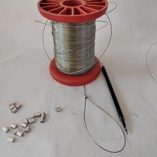 Vinoa 304 soft stainless steel wire rope, soft 0.2-0.8mm plastic coated chandelier jewelry fine steel wire 0.2mm (1*7) 20 meters free 20 aluminum sets