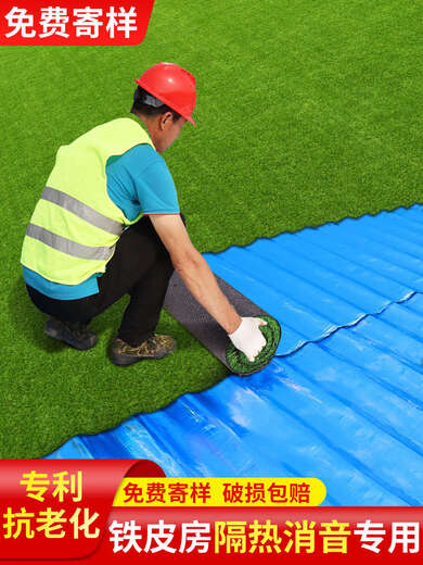 Simulated lawn canopy silencer mat silent mat lawn anti-drip iron roof balcony air conditioner outdoor unit silent 2 cm encrypted noise reduction grass (1 meter wide * 4 meters long