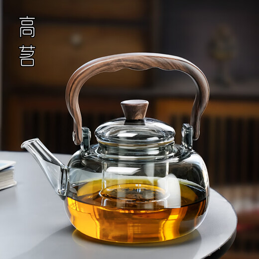 Gaoming (gaoming) ultra-thin electric ceramic stove tea set large capacity glass tea kettle office beam kettle tea stove Moxiang pot + Hengpeng stove