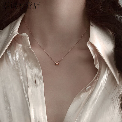 KZD Old Phoenix 999 Pure Silver Exquisite Necklace Women's Necklace Temperament Pendant Simple Versatile Clavicle Chain Small Waist Necklace Silver Same Style