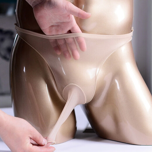 Beauty returns to men's sexy underwear men's passionate men's thong see-through sexy boys temptation flirting without taking off 2025 new style 20 gray M