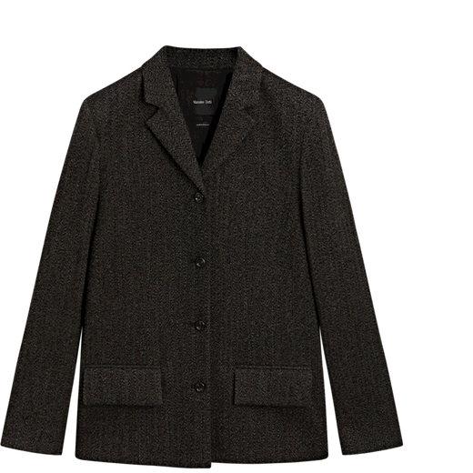 Massimo Dutti Discount Upgrade 2026 Women's Urban Workplace High Intelligence OL Style Fine Line Blazer 06060704 Brown XS (34) (CN 165/80A)