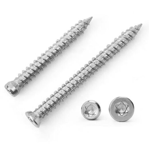 Bun Peng German self-cutting screws 410 German stainless steel door and window installation T30 cement plum screws German cement doors and windows 40 pieces bagged small head 7.5*92