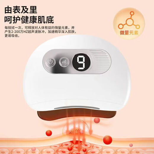 Renjichun German electric scraping board scraping instrument facial smart meteorite electric heating whole body massage eye and face electric instrument beauty scraping instrument fat burning hot compress vibration turquoise green red meteorite model with essential oil