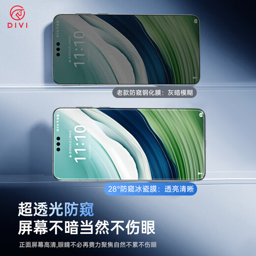 First Guard DIVI 28 True Anti-Peeping Suitable for Huawei mate60pro anti-peeping mobile phone film mate60pro+/rs hydrogel film anti-peeping full coverage non-tempered film anti-fall protective film