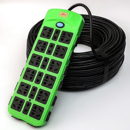 Fat Donglai pure copper 100-hole plug-in strip socket for home mobile phone and computer charging multi-functional porous #net celebrity hundred holes-2 meters long 2500 watt socket