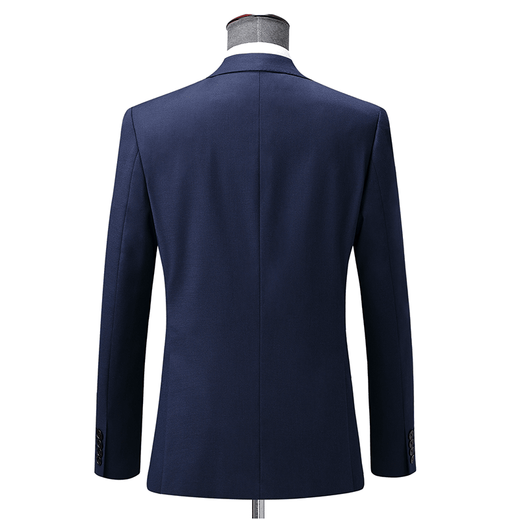BOSS business formal wear worsted wool men's suit spring and autumn high-end double-slit suit jacket navy blue M D version 170/100D
