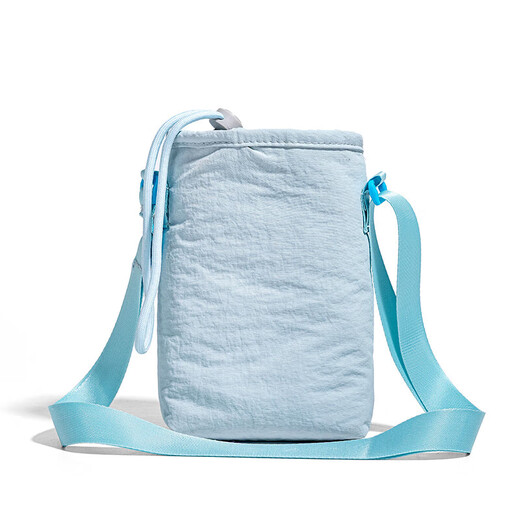 Light blue mobile phone bag, male and female student water bottle bag, outdoor sports portable crossbody bag, travel water cup, shoulder bag, small bag, light blue