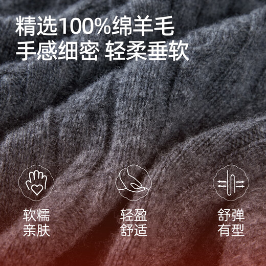 ESE-Y Yiyang 100% Cardigan Women's 2025 Autumn and Winter New Round Neck Pullover Loose Slimming Contrast Color Fake Two-piece Tops Cuban Sand M