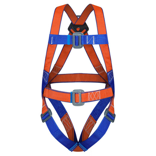 Huajie's new national standard five-point safety belt anti-fall suspension safety rope high-altitude work safety belt fall protection European five-point single small hook 2 meters rope